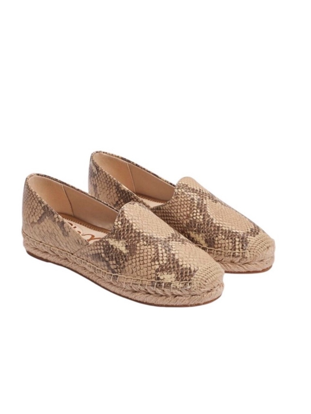 Sam Edelman Kesia leather slip on Espadrille flat loafer